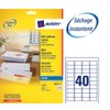 Avery Printable, customisable Address Mailing Labels, Inkjet Printers, 40 Labels