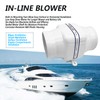 ipalmay DC 12V 4 Inch 270CFM Ventilator Marine Bilge Exhaust