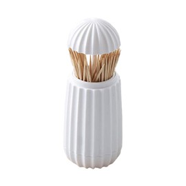 Toothpick Holder, Toothpick Boxes, Toothpick Dispenser Automatic, Automatic Pop Up, Cactus Design, for Offices, Restaurants, Bars, Cafes, Hotels, Weddings (White)