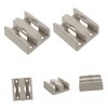 TEHAUX 4pcs Sliding Shower Door Bottom Guides Durable Shower Swing