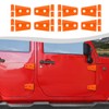 SQQP Door Hinge Trim Cover ABS Exterior Accessories 8Pcs Compatible