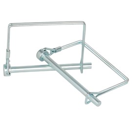 YOLMOOAT 2Pcs Premium Square Trailer Pin, 1/4" x 2.75"(6.3mm x 70mm) Trailer Coupler Pin, Upgrade Hitch Pins Trailer Hitch Pin for Farm Trailers, Towing, Lawn