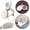 SUPVOX Magnifying Glass Keyring Mini Portable Foldable 15x Handheld Magnifier