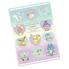 Showa Note Pokemon Underlay Heart Bubble Exciting Back to School
