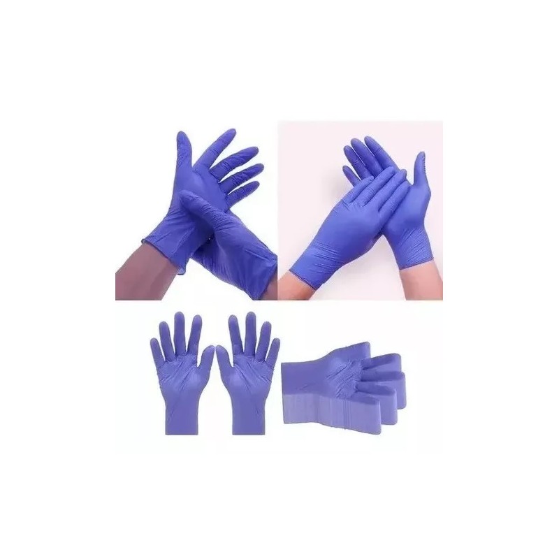 supplymaster Guantes De Nitrilo Libre De Latex 100 Pz Indigo