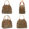 FlowFly Leopard Insulated Lunch Cooler Bag - Tote Organizer for