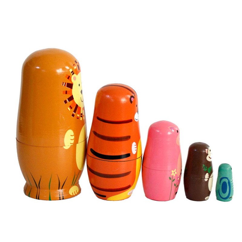 Gobus Wooden Nesting Doll Russian Nesting Dolls Sets for Home