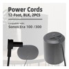 (2-Pack) Long Power Cords Compatible with Sonos Era 100 and