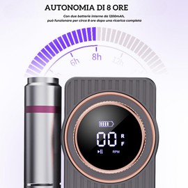 Professioneller Nagelfräser 35000 Umdrehungen, kompakter batteriebetriebener Nagelbohrer mit einstellbarer Geschwindigkeit, elektrisches Maniküre-Set mit Nagelfeile aus Gel und Acryl, für Maniküre und