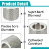 2 Sets 100 Grit Coarse Diamond Replacement Grinding Wheel DA31325GF