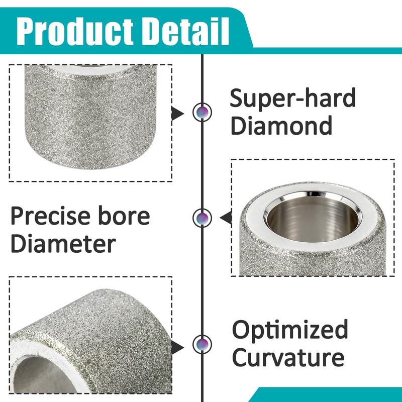2 Sets 100 Grit Coarse Diamond Replacement Grinding Wheel DA31325GF