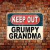 Shawprint Keep Out Grumpy Grandma Funny Metal Signs Home Pub