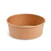 VEPATIM 50 salad bowls, delicatessen bowls, brown, diameter 150 mm,