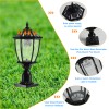 2-pack 2.5W Outdoor Lamp Waterproof Solar Post Light for Gate