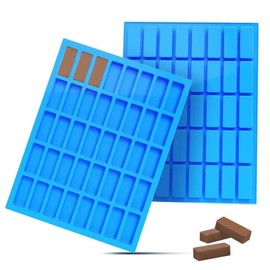 Rectangle Caramel Molds 40 Cavity Chocolate Truffles Candy Molds Ice Cube Tray, Pralines, Jelly Molds