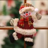 Christmas Tree Ornaments, 4pcs Christmas Tree Plush Hanging Ornaments Decorations