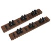 2pcs Mop Broom Holder 3 Positions 4 Hooks Wall Mount
