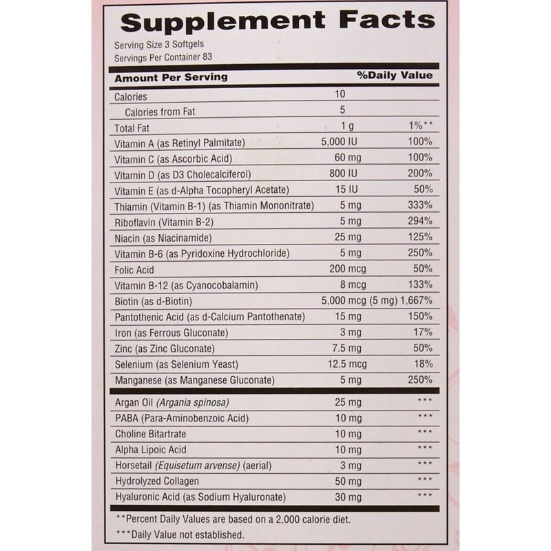 Nature’s Bounty Bounty 5000 mcg Extra Strength Vitamin Softgel -