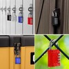 ZHEGE Padlocks with Code, 4 Digit Combination Padlock for Gym
