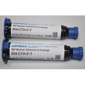 Dymax Lot of 2 NEW Dymax 204-CTH-F-T MD Adhesive UV Curing 10ML 9/2024