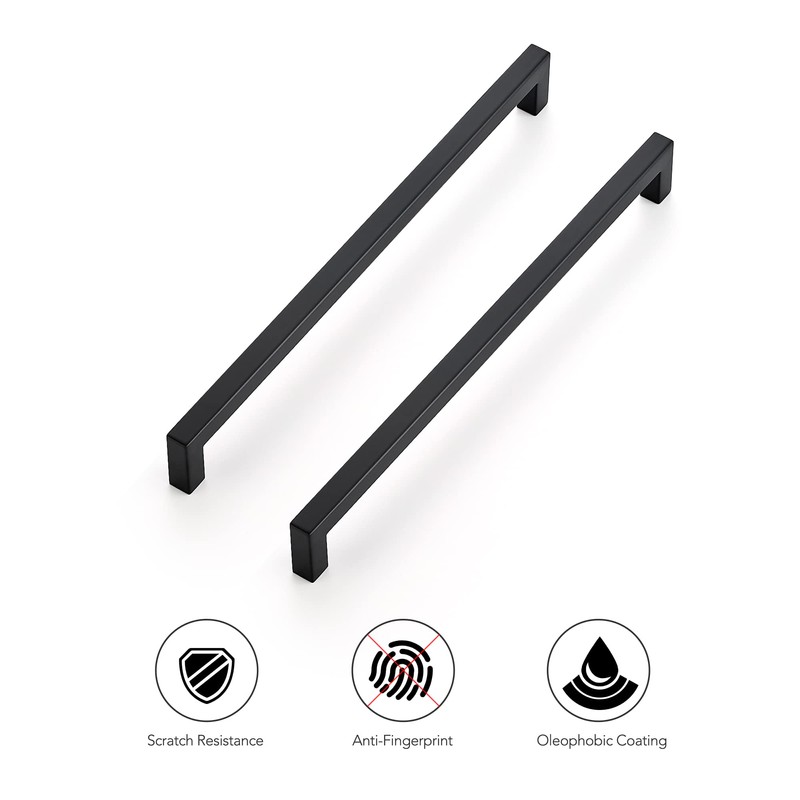 Ravinte 20 Pack 11-5/16 Inch Kitchen Square Cabinet Handles Matte