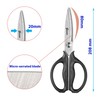 Food Scissors - Stainless Steel Kitchen Shears for Food, Chicken,