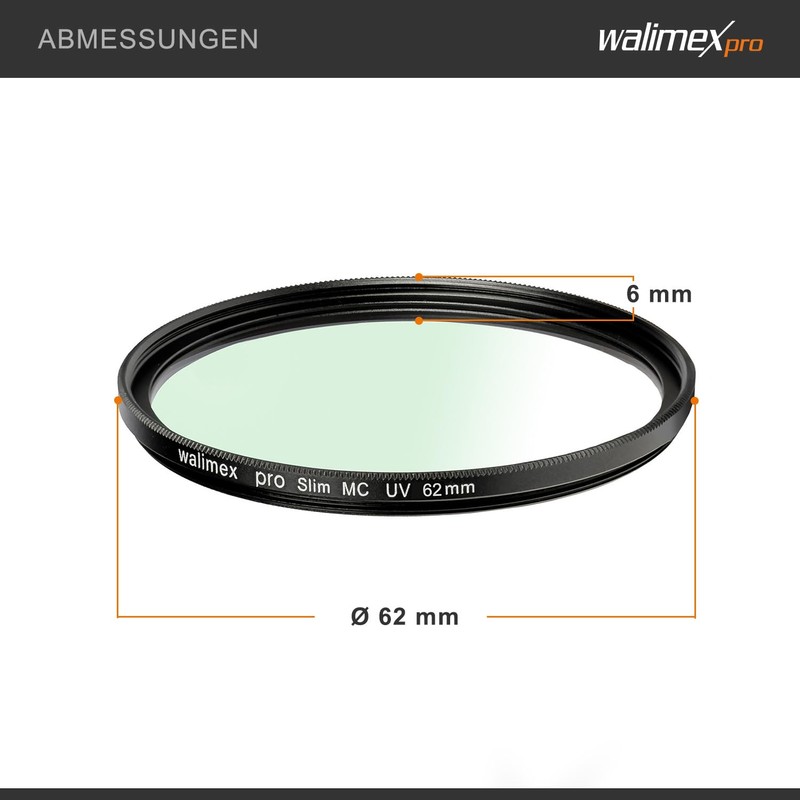 Walimex Pro UV filter slim MC 62 mm