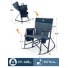TIMBER RIDGE Folding Rocking Camping Chair, 400lbs Capacity Portable Oversized