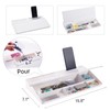 Small Glass Desktop Whiteboard Dry-Erase-Board - Computer Keyboard Stand White