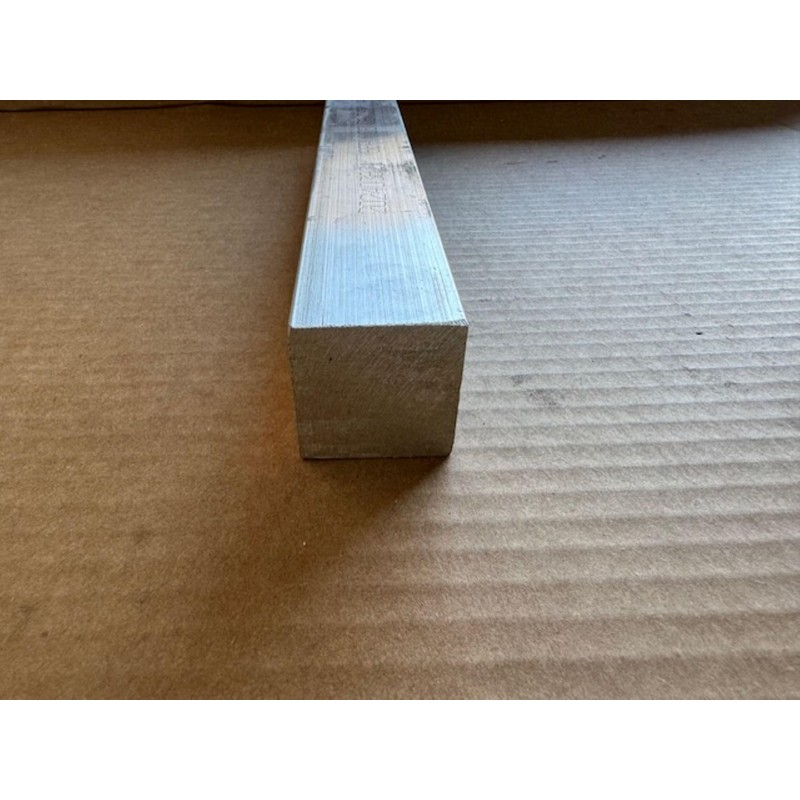 Aluminum Square Bar, 1.5" x 1.5", Solid Stock, Machining, 6061-T6511,