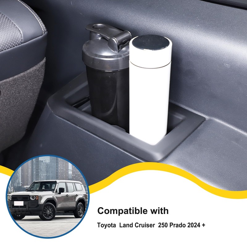 Car Third Row Cup Holder Compatible with Toyota Land Cruiser