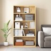 NELYE Basic Open Shelf Bookcase - 4-Tier Wooden Cube Storage