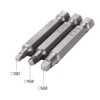Eyech 3 Sets 3pcs Magnetic Square Head Bits Square Screw