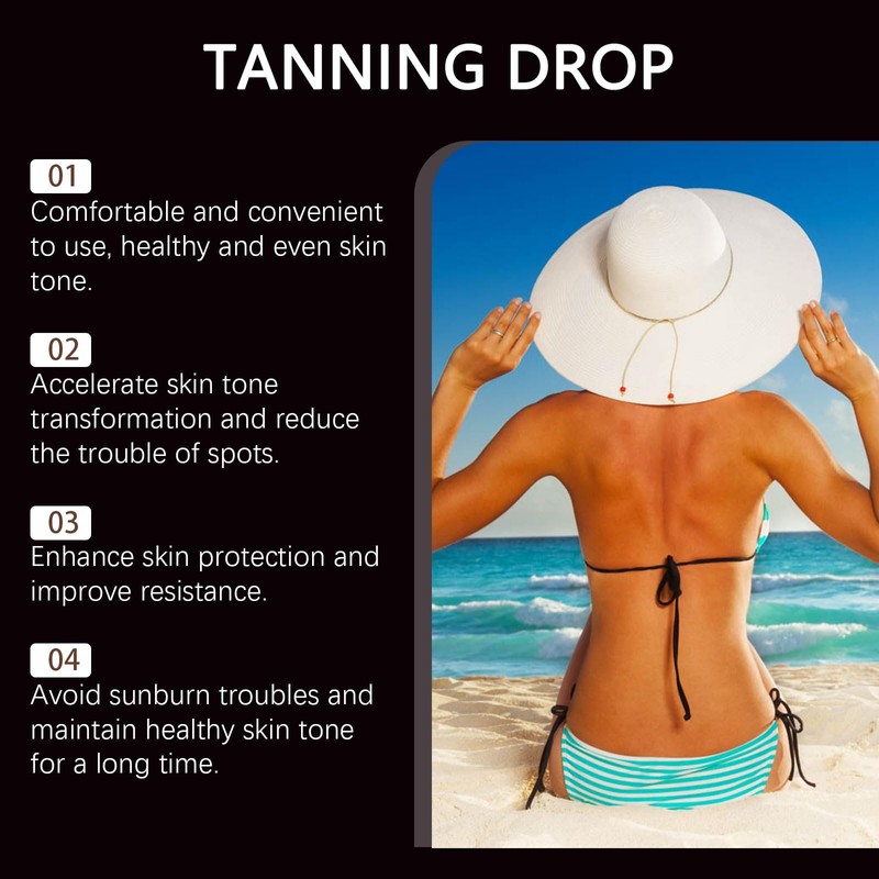 Tanning Drops, Self-Tanning Drops for Face and Body, Tanning Drops