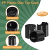 sourcing map 30pcs PP Plastic Disc Top Caps, 18/410 Replacement