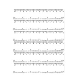 6 Pcs 15cm Rulers Transparent Ruler with Inking Edge Shatter Resistant Straight Ruler for Student School Teaching Drawing Measuring