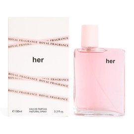 Her Royal Fragrance Eau de Parfum Natural Spray Perfume for Women 100ml/3.3fl.oz. - Fruity, Sweet, Woody, Musky and Powdery Scent