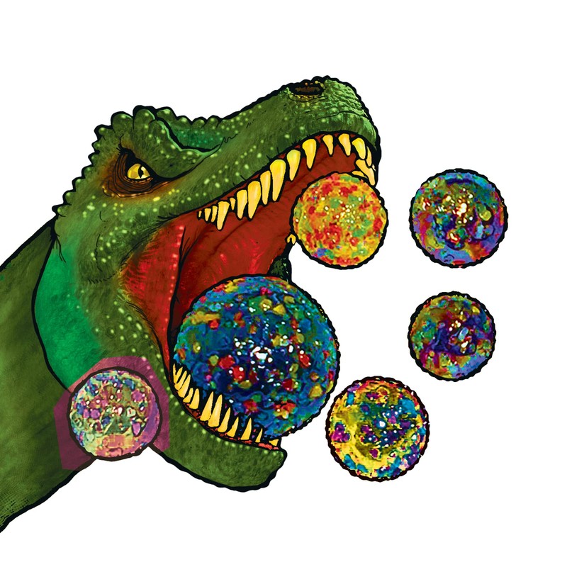 T-Rex Net Bag Marble | House of Marbles