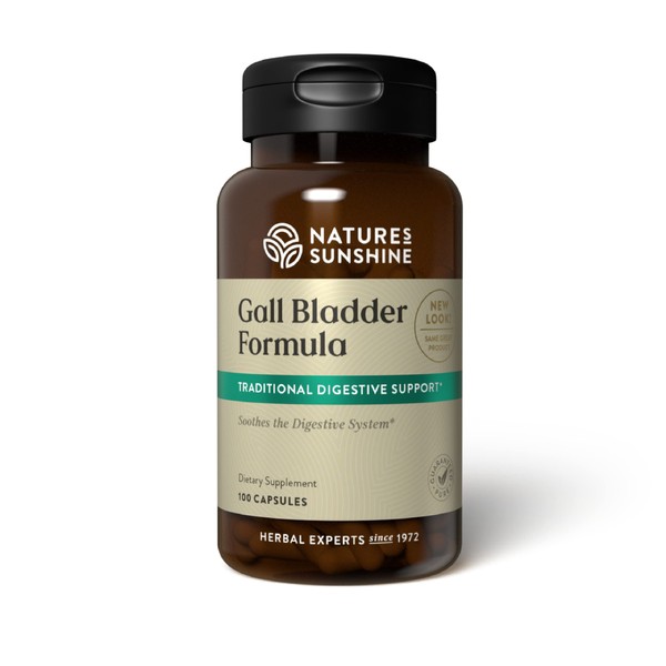 Nature's Sunshine Gall Bladder Formula, 100 Capsules | Powerful Herbal Formula Soothes and Supports the Digestive System, Liver and Gallbladder