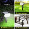 Fratink Solar Spot Lights Outdoor, [8 Pack/65 LED] 2-in-1 Solar