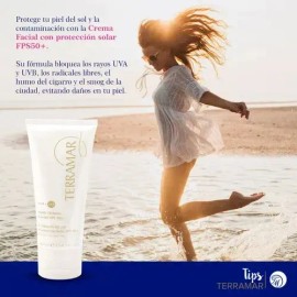 Crema Facial Con Proteccion Solar Fps 50 Uvb + Uva Terramar