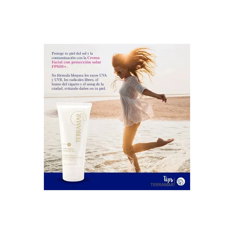 Crema Facial Con Proteccion Solar Fps 50 Uvb + Uva