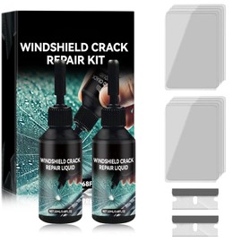 2PCS Windshield Crack Repair Kit Liquid,2025 New Car Windshield Crack Repair Kit or Chips Cracks,Glass Cracks Gone Repair Kit, Glass Repair Liquid Rock Chip Repair Kitfor Automotive Windscreen Too