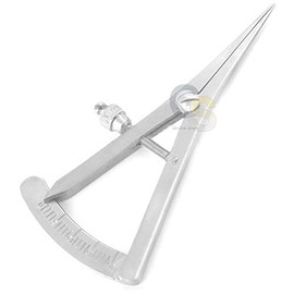 G.S Stainless Steel Dental CASTROVIEJO Caliper Graduated 0-20MM