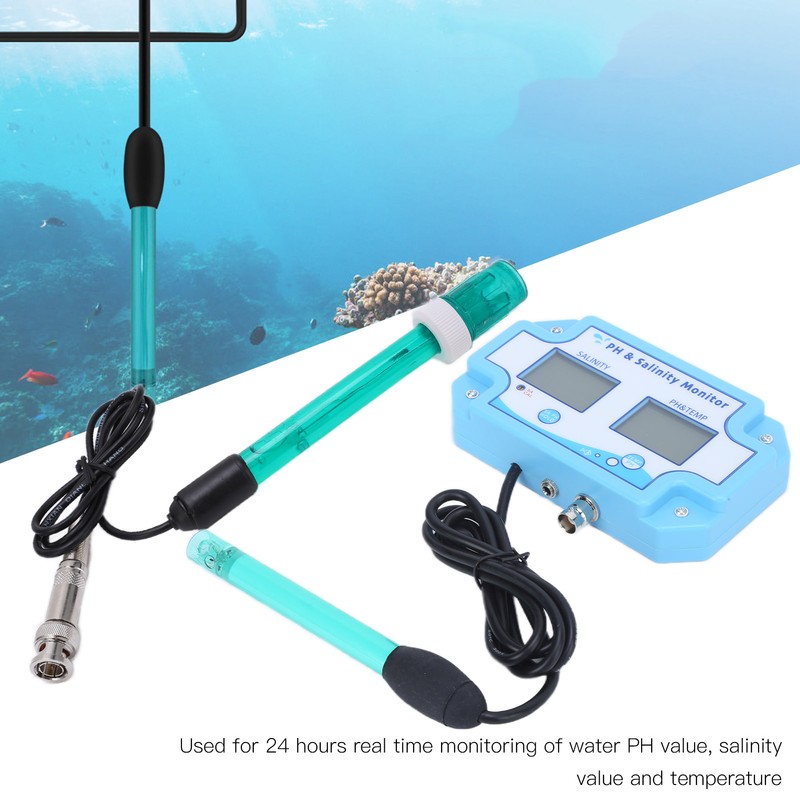 PH‑2987 3 in 1 Online PH Salinity TEMP Meter Water