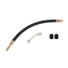 Motoforti 1set 135 Degree Copper Tire Valve Extension with Durable Plastic 250mm Tyre Valve Inflation Adapter for Car Motorcycle RV Truck Bike