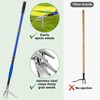 YOWPSY Stainless Steel Claw Stand Up Weed Puller Tool, Gardening