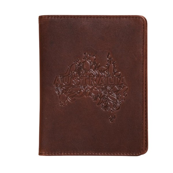 Leather Travel Wallet and Passport Holder - Handstitched Full Grain