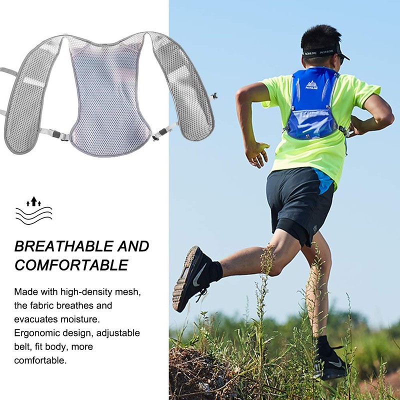 HINATAA 5L Multifunction Hydration Backpack Super Lightweight Breathable Mesh Adjustable