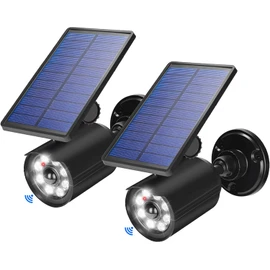 Solar Lights Outdoor Motion Sensor Flood Lights 2000LM IP67 Waterproof Security Spot Lights for Yard Garden Patio 2 Pack
